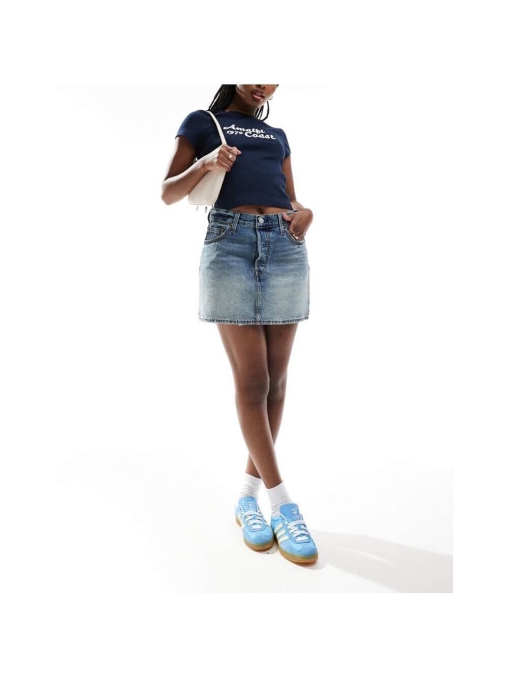 Levi’s Icon Vintage Denim Skirt Size 31 Blue NWT